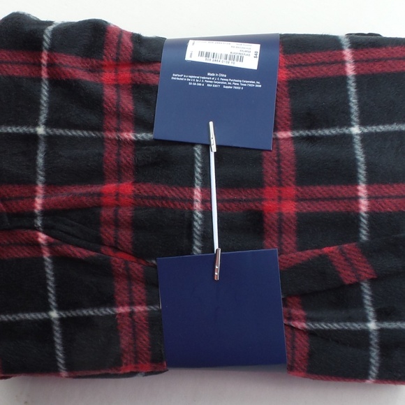 Stafford Mens Pajama Set Pants & Long Sleeve Shirt - Picture 5 of 5